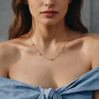 Open Heart Station Necklace