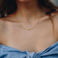Open Heart Station Necklace