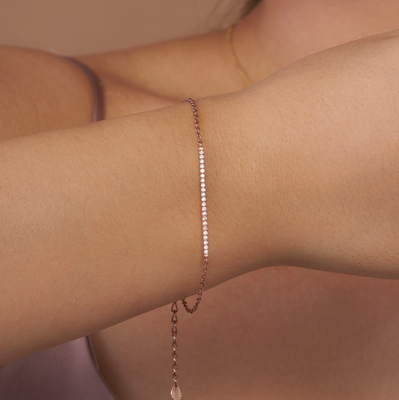 Elegant Diamond Bar Bracelet - KYMEE