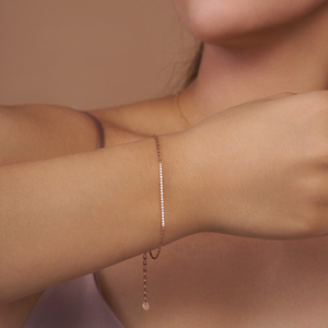 Elegant Diamond Bar Bracelet - KYMEE