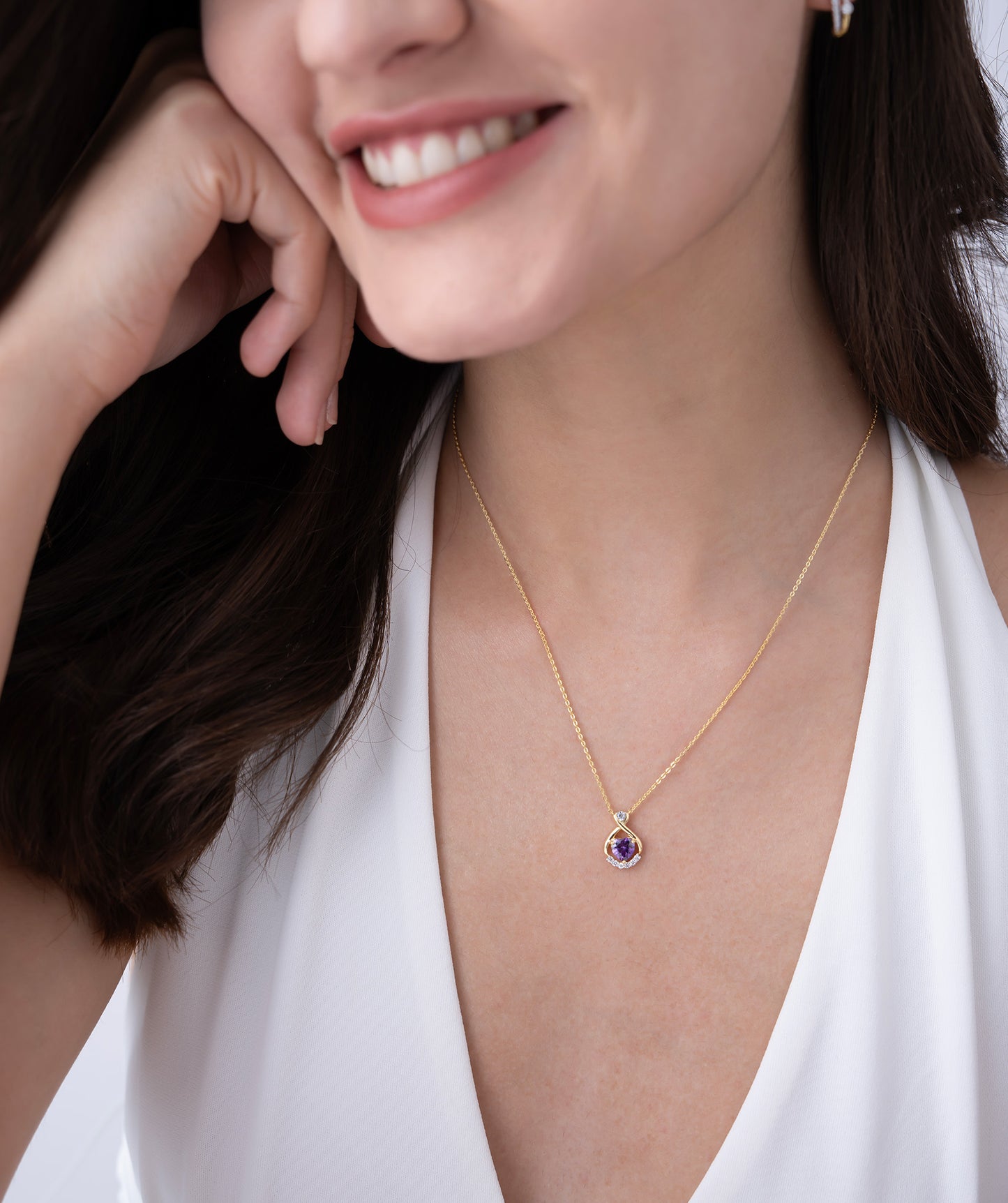 Purple Heart Necklace