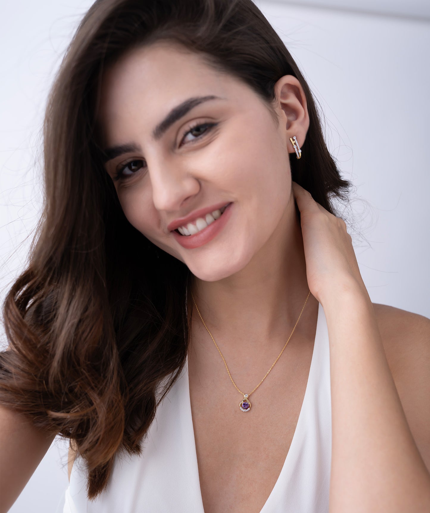 Purple Heart Necklace