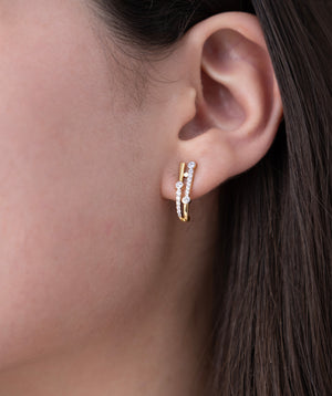 Radiant Beam Hoop Earrings