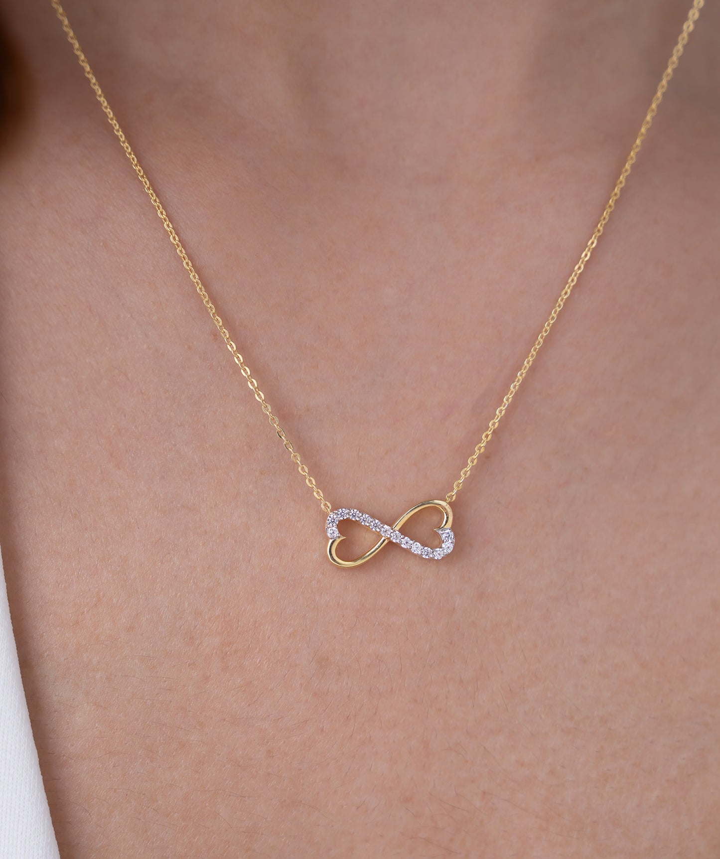Infinity Heart Twist Necklace