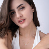 Infinity Heart Twist Necklace