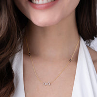 Infinity Pavé Diamond Mangalsutra