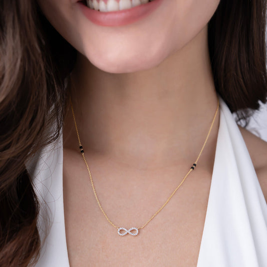 Infinity Pavé Diamond Mangalsutra