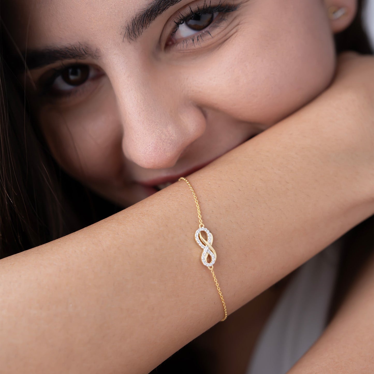 Infinity Bond Diamond Bracelet