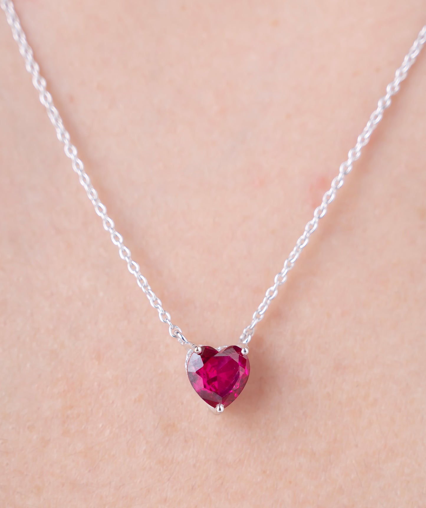 Heart of Ruby Necklace