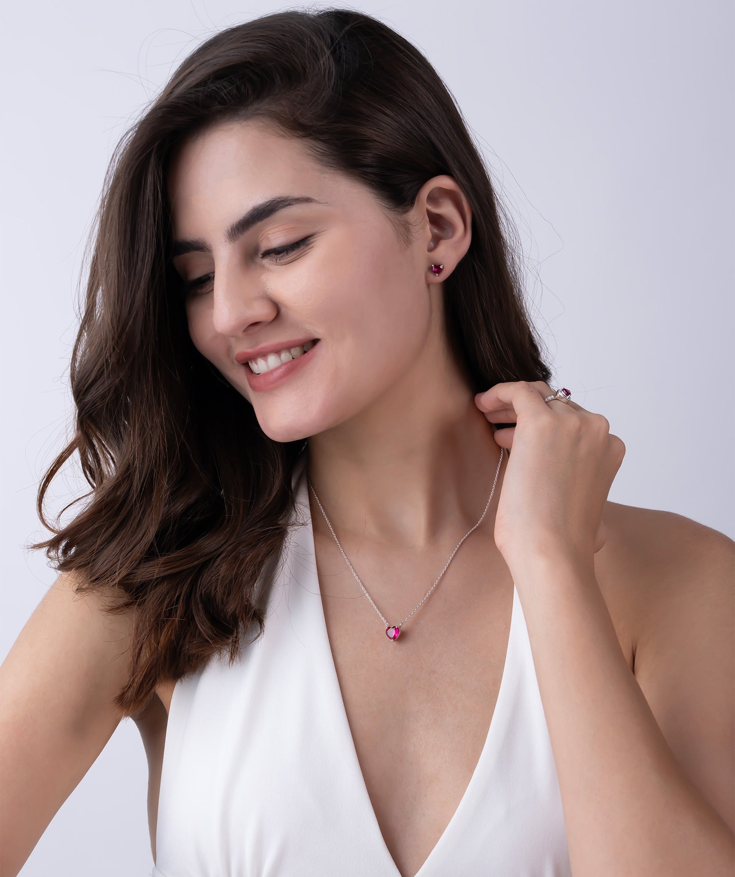 Heart of Ruby Necklace