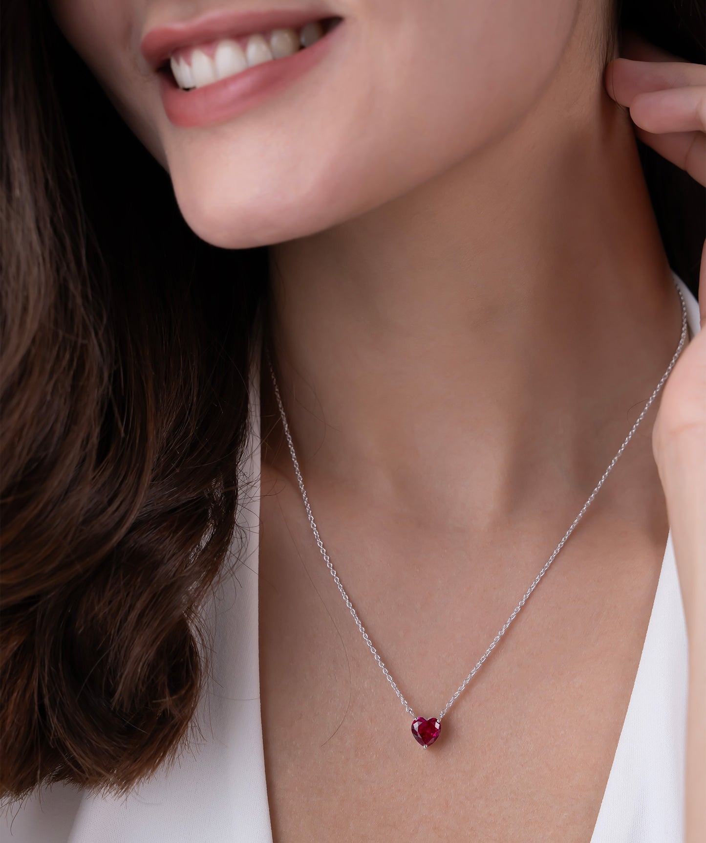 Heart of Ruby Necklace