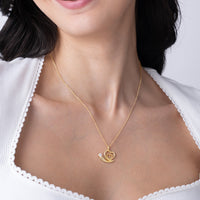 Whimsical Nested Heart Pendant