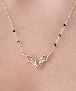 Floral Symphony Diamond Mangalsutra