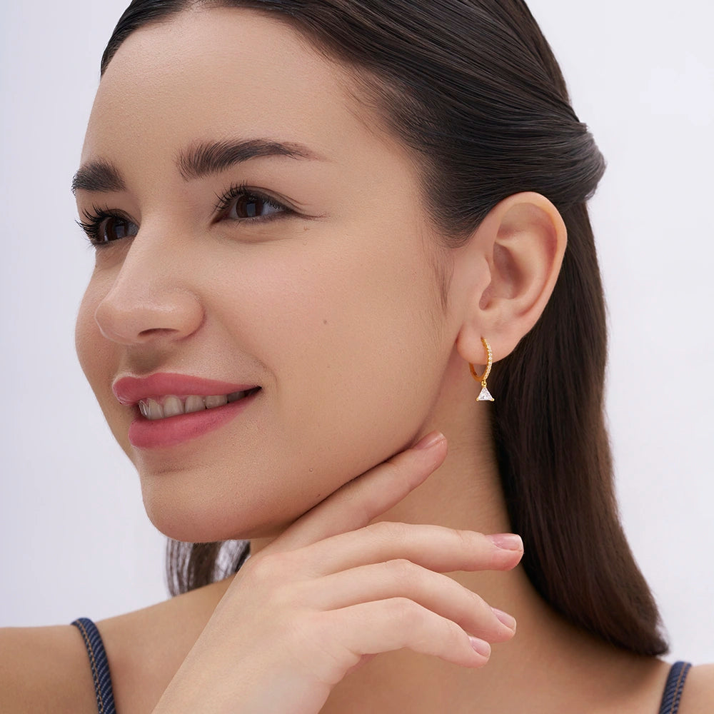Trillion Drop Earring
