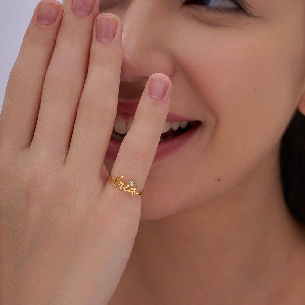 Personalized Name Ring