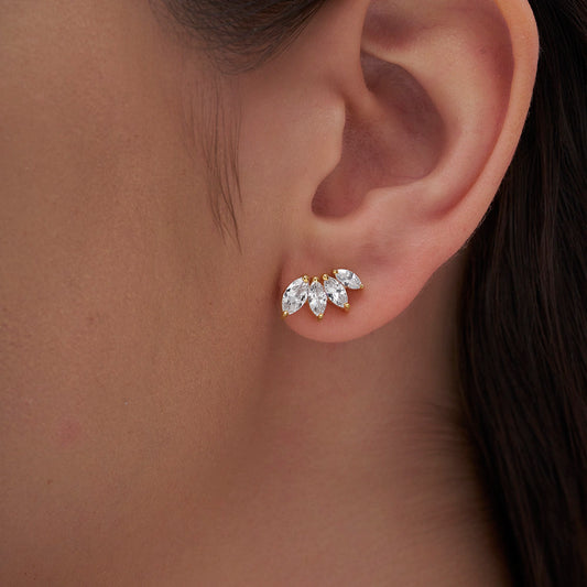 Marquise Petal Studs