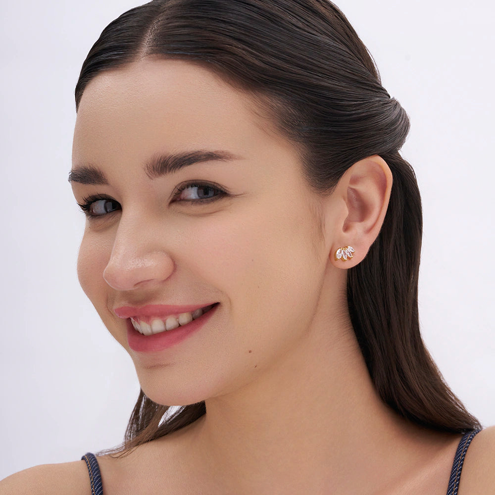 Marquise Petal Studs