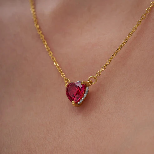 Red Heart 18K Gold Vermeil Spark Set