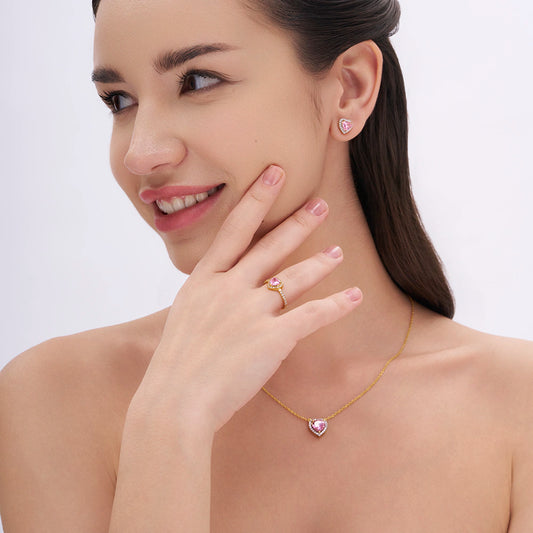 Heart Halo Ring
