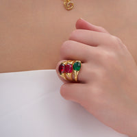 Oval Cabochon Statement Ring