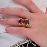 Oval Cabochon Statement Ring