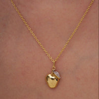 Apple Charm Pendant Necklace
