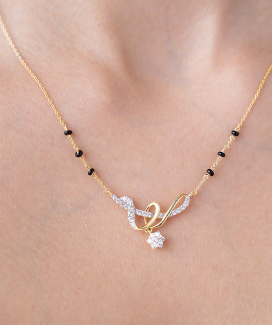 Dancing Swirl Mangalsutra