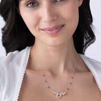 Scrollwork Double Arc Mangalsutra
