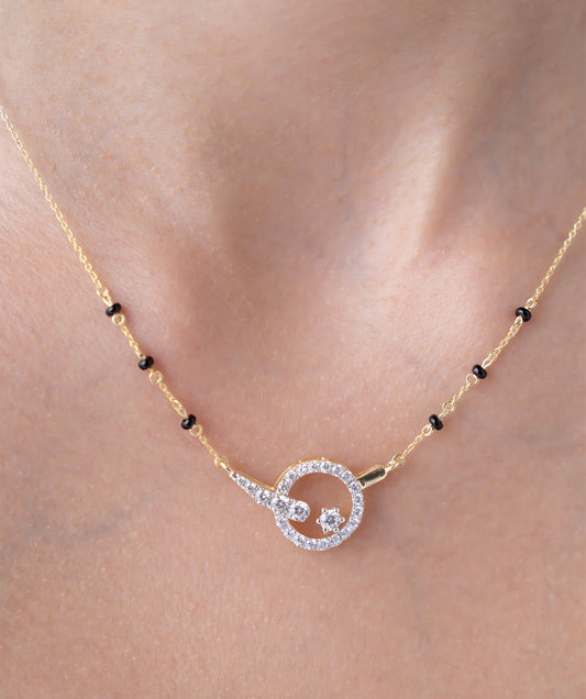 Delicate Circle Charm Mangalsutra