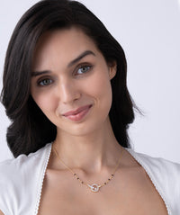Pave Circle Mangalsutra Necklace