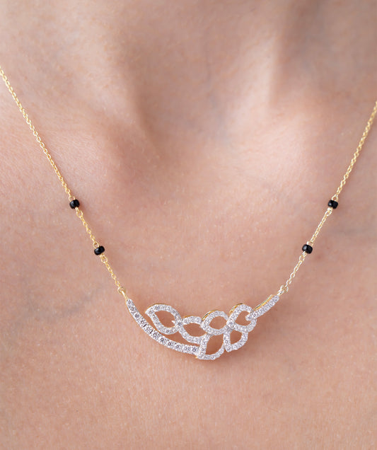 Twilight Petals Diamond Mangalsutra