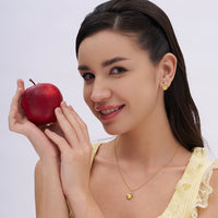 Apple Charm Pendant Necklace