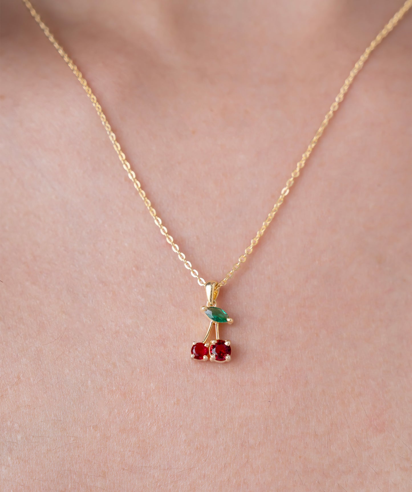 Cherry Pop Pendant Necklace