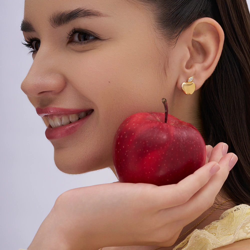 Cute Apple Studs