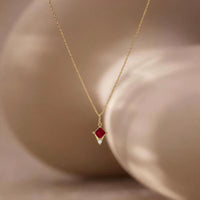 Kite Shape Art Deco Pendant Necklace