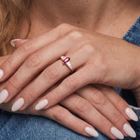 Marquise and Baguette Band Ring