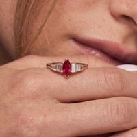 Marquise and Baguette Band Ring