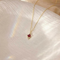 Kite Shape Art Deco Pendant Necklace