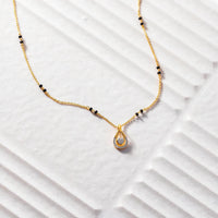 Open Teardrop Floating Cluster Mangalsutra