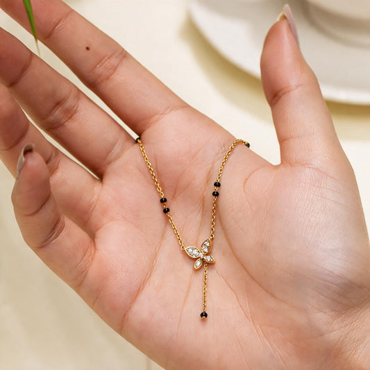 Butterfly Tassel Drop Mangalsutra