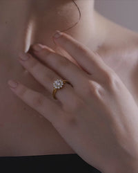 Blooming Halo Flower Ring