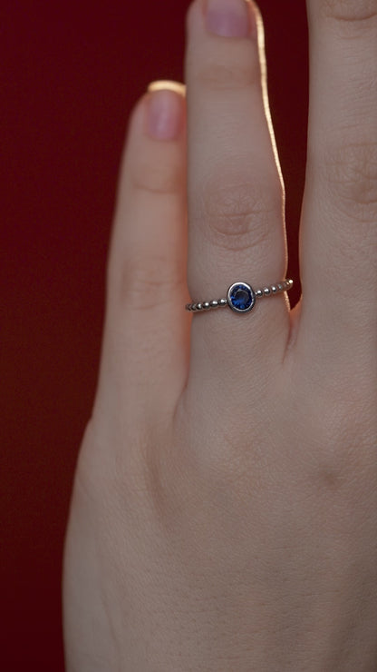 Elegant Blue Stone Ring