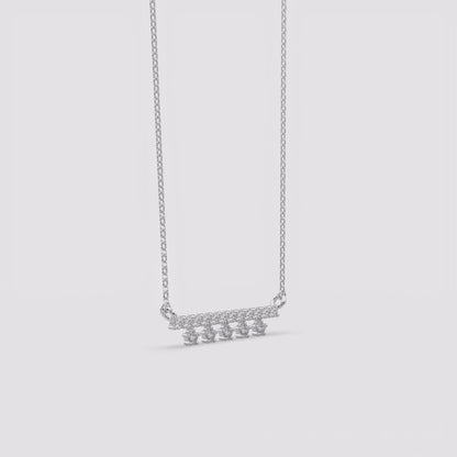 Silver Dangling Spark Necklace