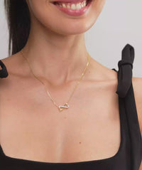 Infinity Heart Twist Necklace