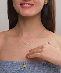 Interlocked Infinity and Heart Necklace