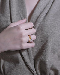 Three Stone Ring Stack Set