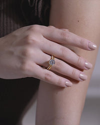 Six Prong Solitaire Ring Set