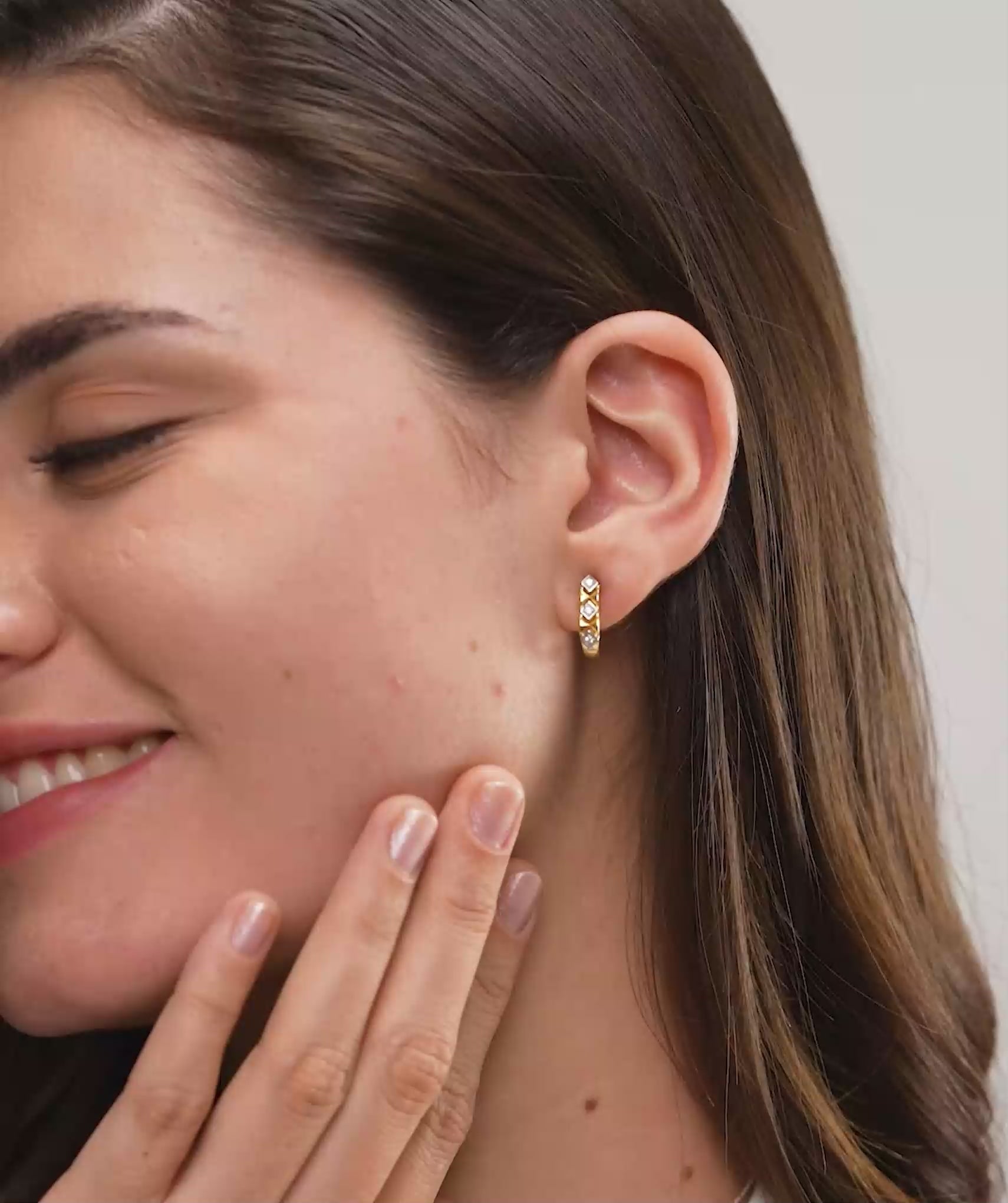 Diamond Hoop Earrings