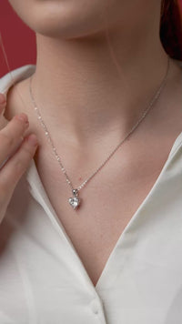 Heart Solitaire Pendant Necklace