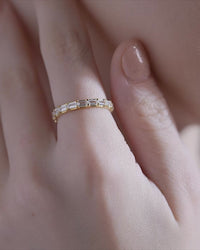 Emerald Cut Full Eternity Ring